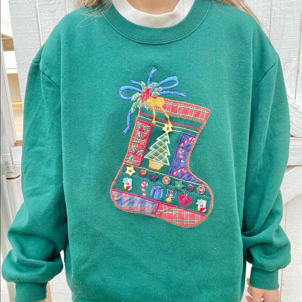 vintage stocking crewneck!